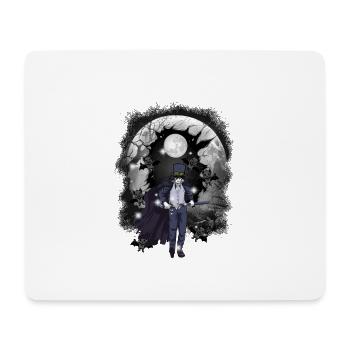 horreur halloweefn fleddermäuse épée de combattant - Tapis de souris (format paysage) - blanc - Devant