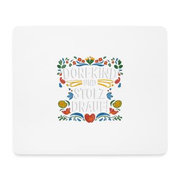 Dorfkind und stolz drauf! - Mousepad (Querformat) - Weiß - Vorne
