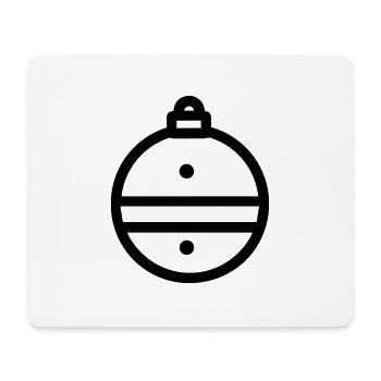 Boule de Noël - Tapis de souris (format paysage) - blanc - Devant