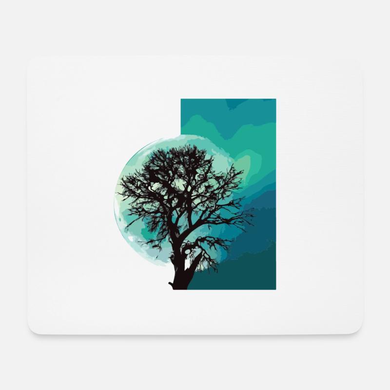 Moon - Mouse Pad (horizontal) - white