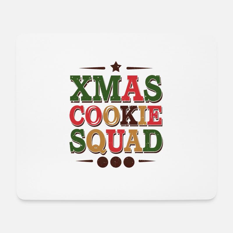 Das Team der Weihnachtsplätzchen - Mousepad (Querformat) - Weiß