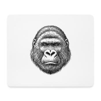 Gorilla - Mouse Pad (horizontal) - white - Front