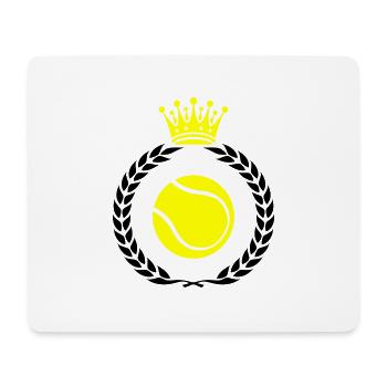 tennis kranz - Mousepad (Querformat) - Weiß - Vorne