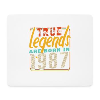 True legends are born in 1987 Vintage anniversaire - Tapis de souris (format paysage) - blanc - Devant