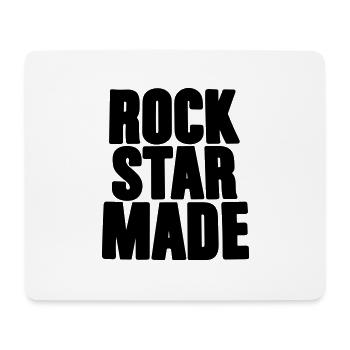 rock star made - Mouse Pad (horizontal) - white - Front