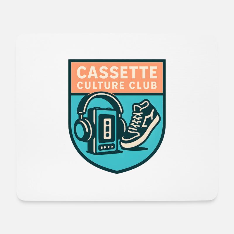 Cassette Culture Club - Mousepad (Querformat) - Weiß