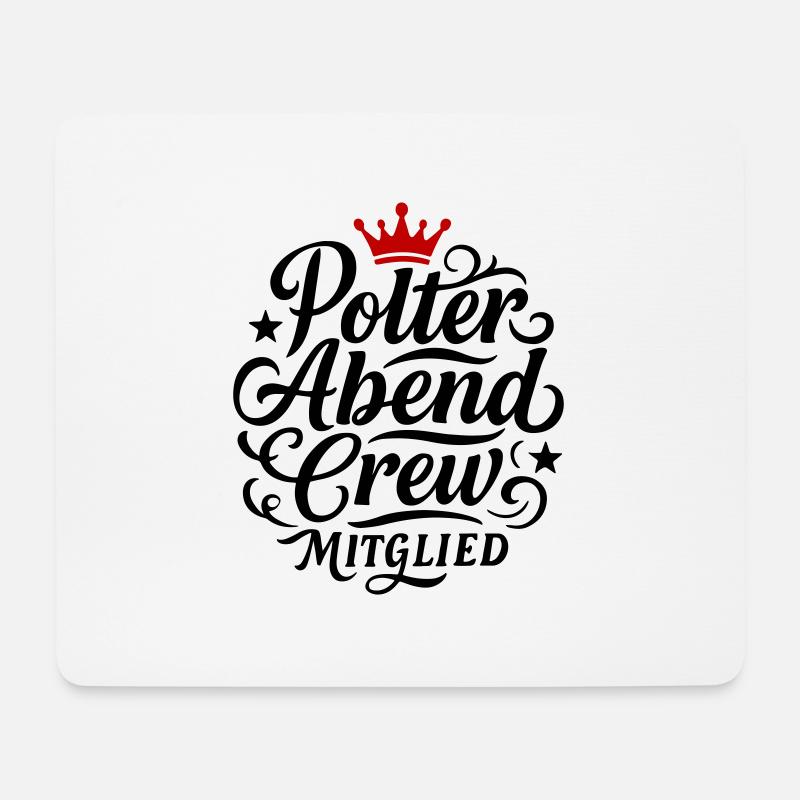Polterabend Crew - Mousepad (Querformat) - Weiß