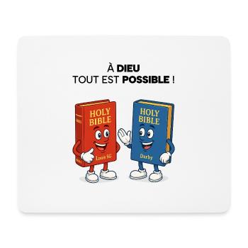 Bible T-Shirt - Tapis de souris (format paysage) - blanc - Devant