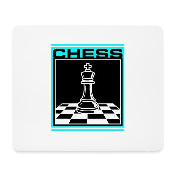 Schach König Chess - Mousepad (Querformat) - Weiß - Vorne