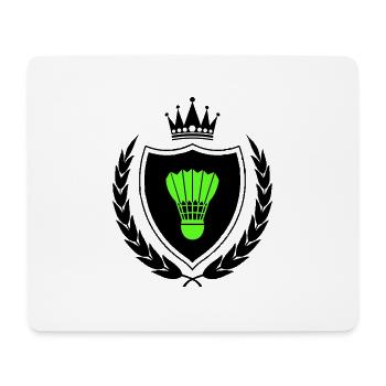 Armoiries badminton - Tapis de souris (format paysage) - blanc - Devant