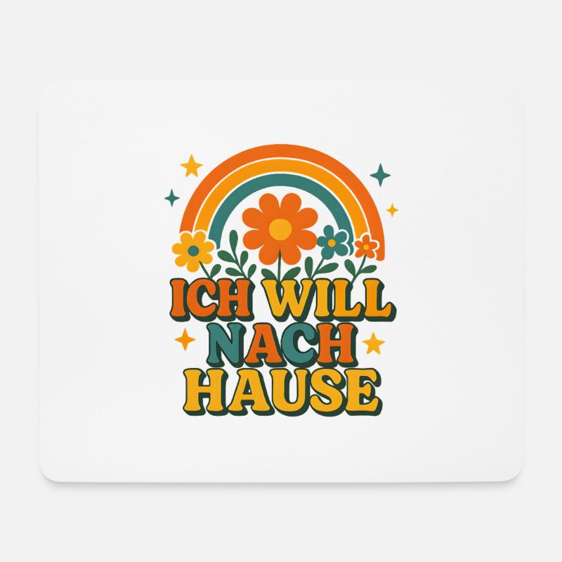 Sarkasmus im Büro: ich will nach Hause - Mousepad (Querformat) - Weiß