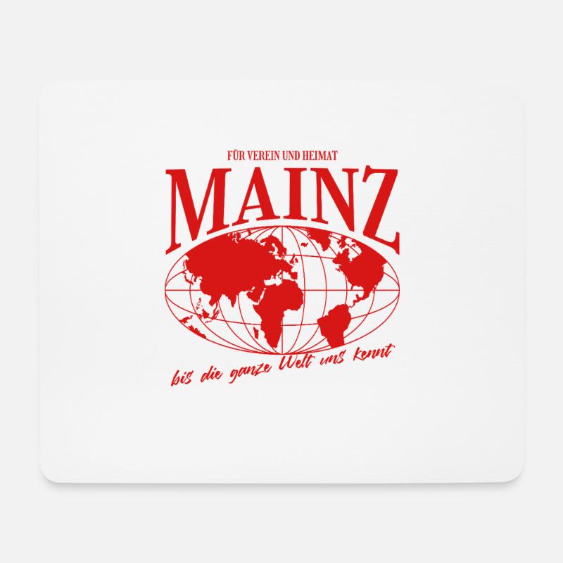 Mainz Heimat Stolz Fußball Geschenk - Mousepad (Querformat) - Weiß