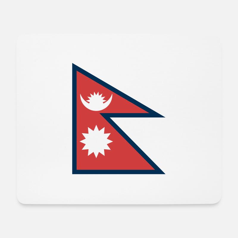 Nepal - Mouse Pad (horizontal) - white