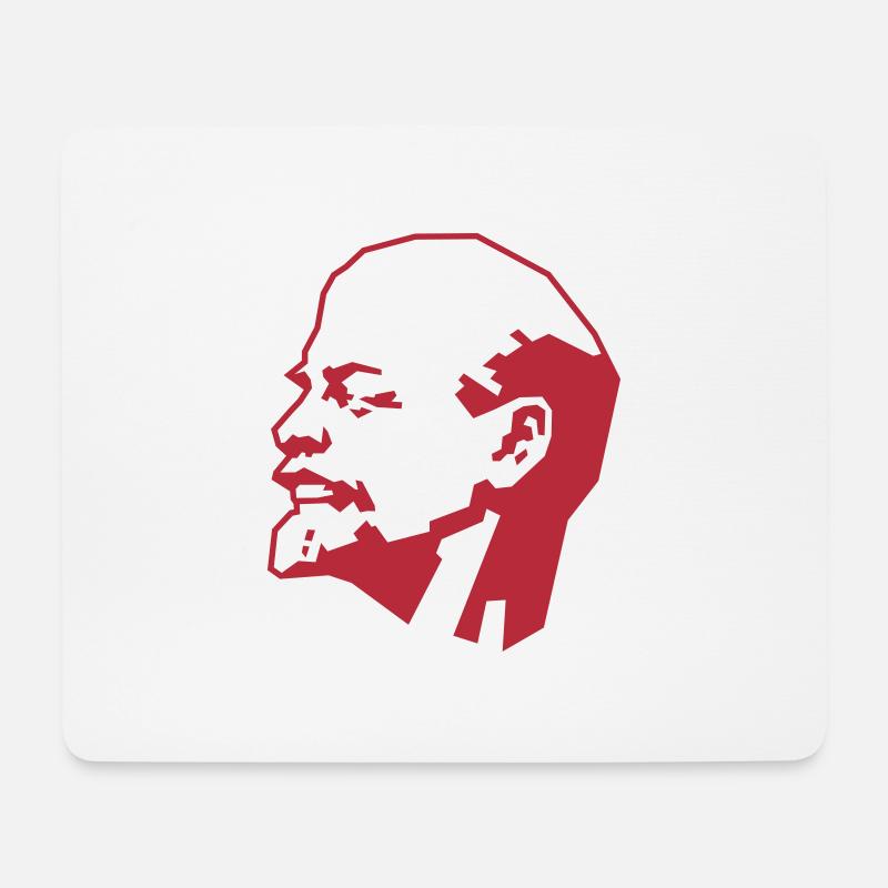 Lenin - Mouse Pad (horizontal) - white