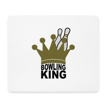 Bowling King - Mousepad (Querformat) - Weiß - Vorne