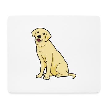 Golden Labrador Dogs & Puppys - Mouse Pad (horizontal) - white - Front