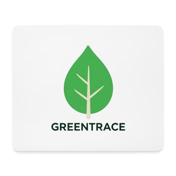 Grünspur-Grünblatt - Mousepad (Querformat) - Weiß - Vorne