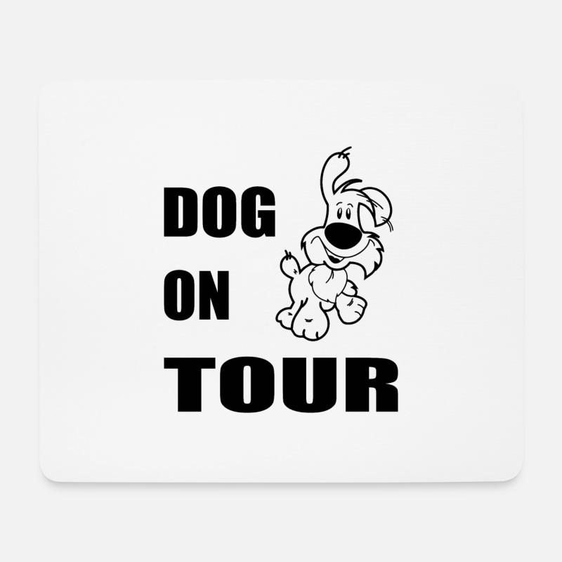 Hund - Mousepad (Querformat) - Weiß