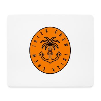 Ibiza Crew Anchor Palm Tree Heart - Mouse Pad (horizontal) - white - Front