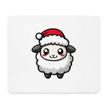 Mouton Noël Noël - Tapis de souris (format paysage) - blanc - Devant