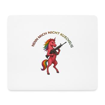 Nicht Kuschelig - Mousepad (Querformat) - Weiß - Vorne