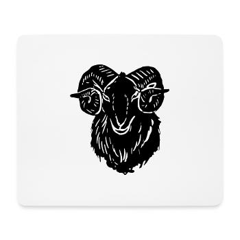 goat6 - Mousepad (Querformat) - Weiß - Vorne