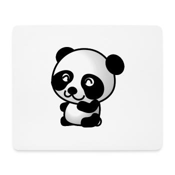 Panda - Mousepad (Querformat) - Weiß - Vorne