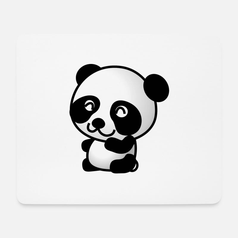 panda - Mouse Pad (horizontal) - white
