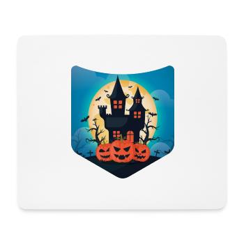 Costume de citrouille Creepy Chest Bag Halloween - Tapis de souris (format paysage) - blanc - Devant