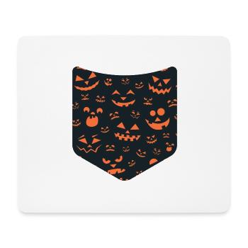 Creepy Pumpkin Chest Bag Costume Halloween - Mouse Pad (horizontal) - white - Front