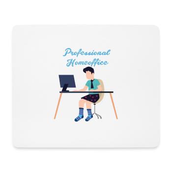 Professionnel, Bureau à domicile, Travail, Bureau - Tapis de souris (format paysage) - blanc - Devant
