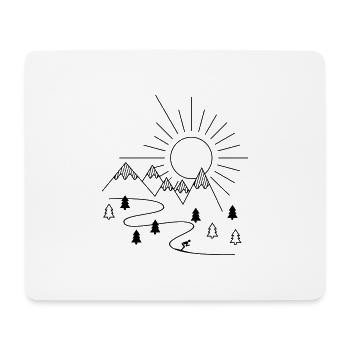ski - Mouse Pad (horizontal) - white - Front