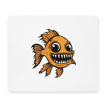 Goldfische Halloween Lustig Zombie - Mousepad (Querformat) - Weiß - Vorne