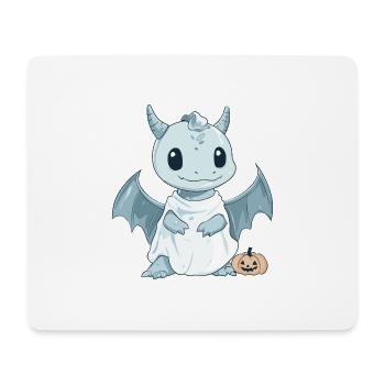 Drache Halloween Lustig Geist - Mousepad (Querformat) - Weiß - Vorne