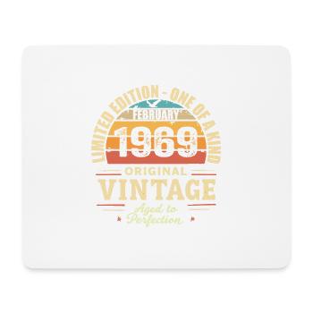 February 1969 Birthday Gift February 1969 - Mouse Pad (horizontal) - white - Front
