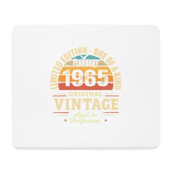 Cadeau d’anniversaire de février 1965 Février 1965 - Tapis de souris (format paysage) - blanc - Devant