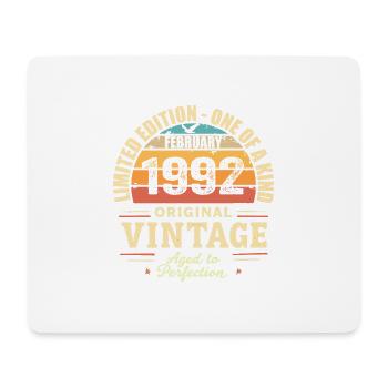 February 1992 Birthday Gift February 1992 - Mouse Pad (horizontal) - white - Front