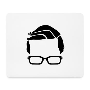 Hipster - Mouse Pad (horizontal) - white - Front