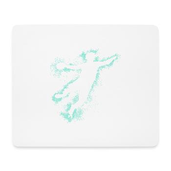 Handball, handballer, beach handball, graffiti - Tapis de souris (format paysage) - blanc - Devant