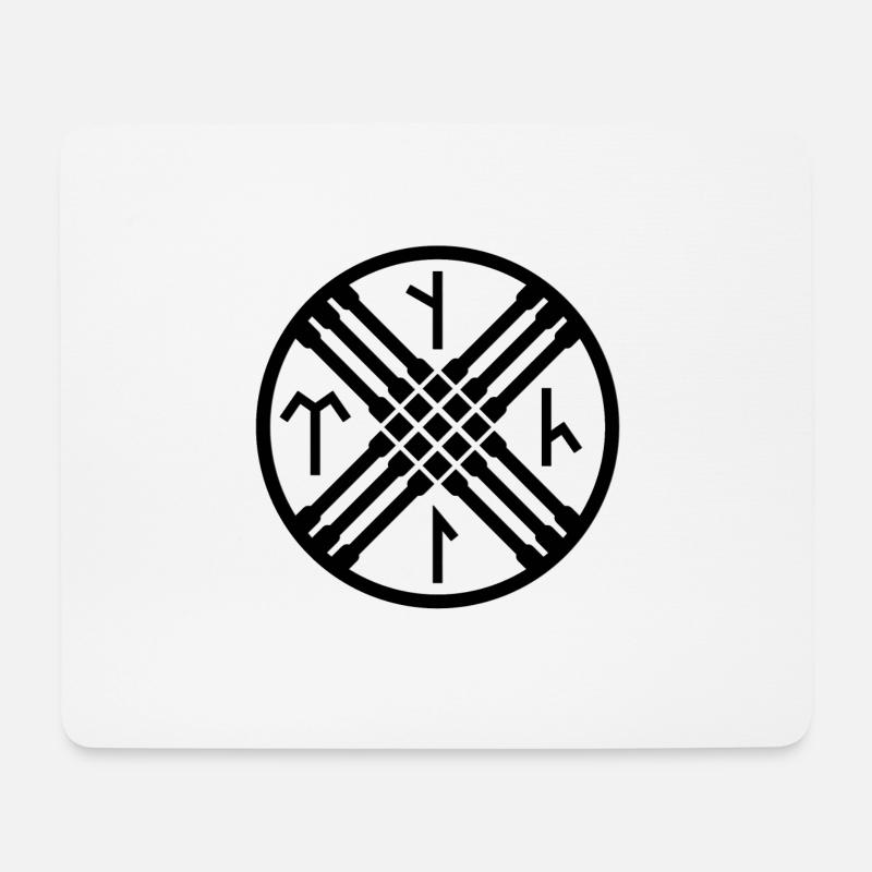 Tengri - Mousepad (Querformat) - Weiß