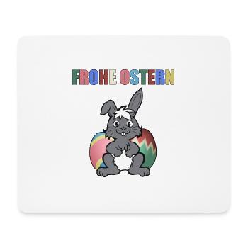 FROHE OSTERN - Mousepad (Querformat) - Weiß - Vorne