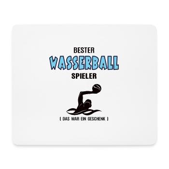 Wasserball Spieler Bester Wasserballer Geburtstag - Mousepad (Querformat) - Weiß - Vorne