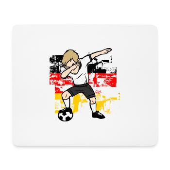 Germany Flagg Dab Football Dabbing Footballer - Mouse Pad (horizontal) - white - Front