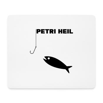 Petri Heil - Mousepad (Querformat) - Weiß - Vorne