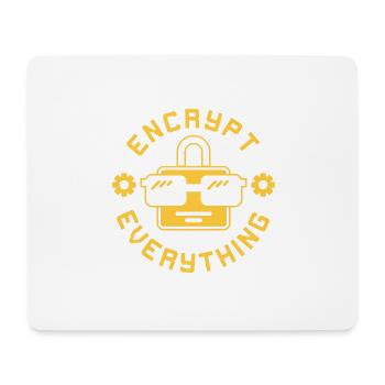 Encrypt Everything - Mousepad (Querformat) - Weiß - Vorne