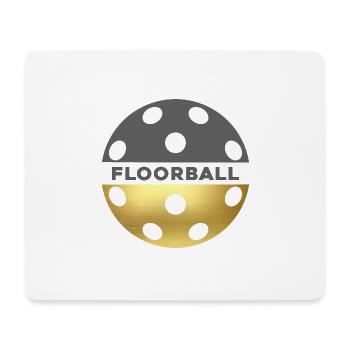 Floorball Unihockey Unihoc Floorball-or - Tapis de souris (format paysage) - blanc - Devant