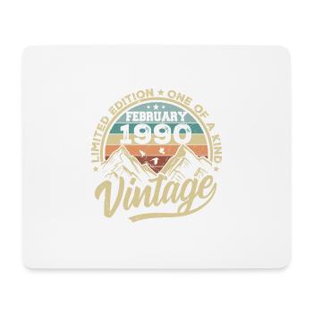 Rétro vintage des années 1990, cadeau des années 1990 - Tapis de souris (format paysage) - blanc - Devant