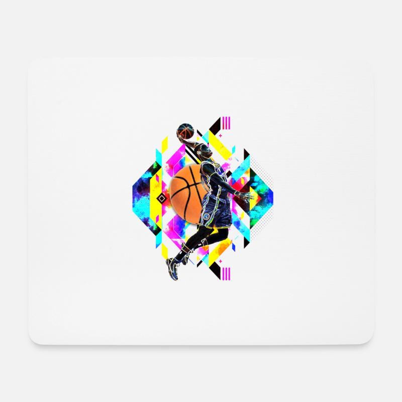 basketball - Mousepad (Querformat) - Weiß