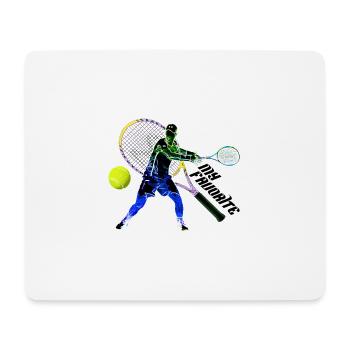 tennis 9 - Tapis de souris (format paysage) - blanc - Devant