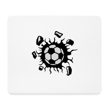football ballon explosion destruction 22 - Tapis de souris (format paysage) - blanc - Devant